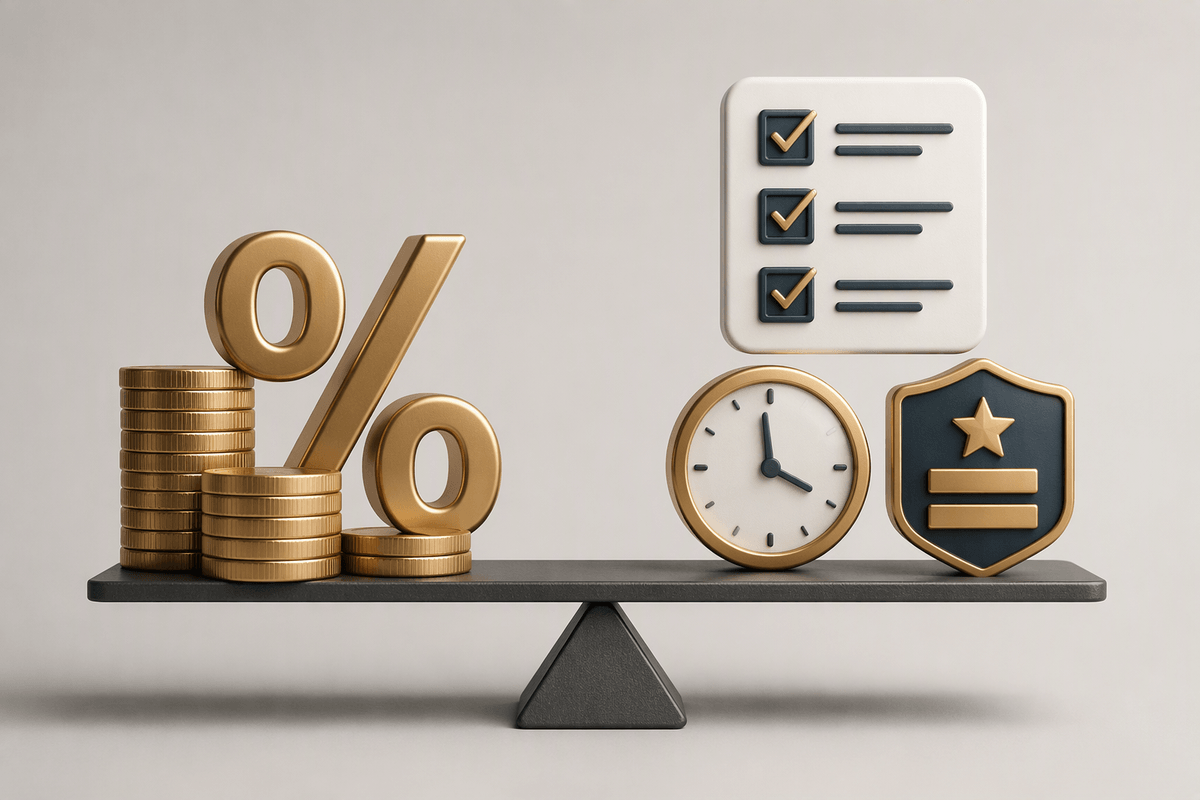 You expect a top rate with a big-name bank