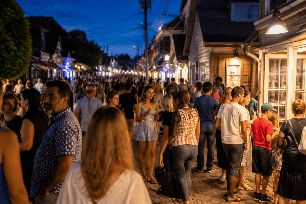 Art and nightlife on Commercial Street