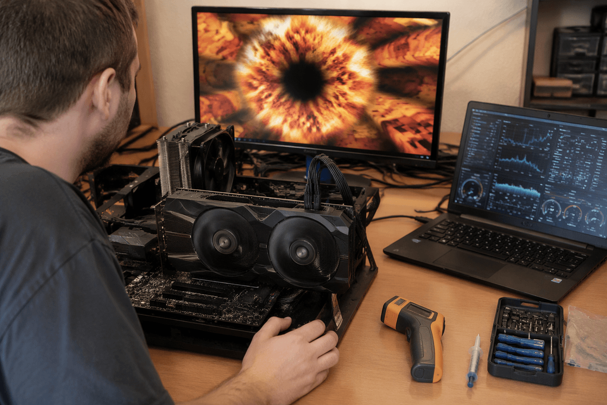 Check health fast: temps, errors, stability