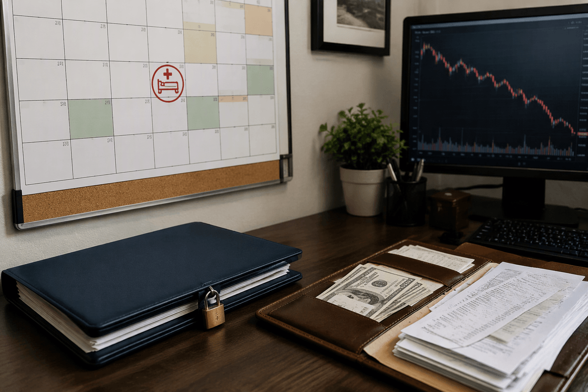 Write your sell-and-withdraw rules while calm